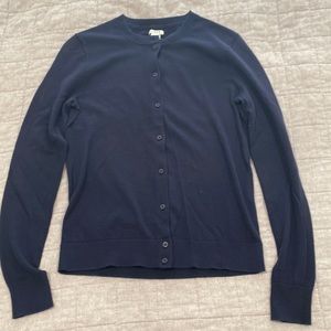 NWT navy blue j crew cardigan